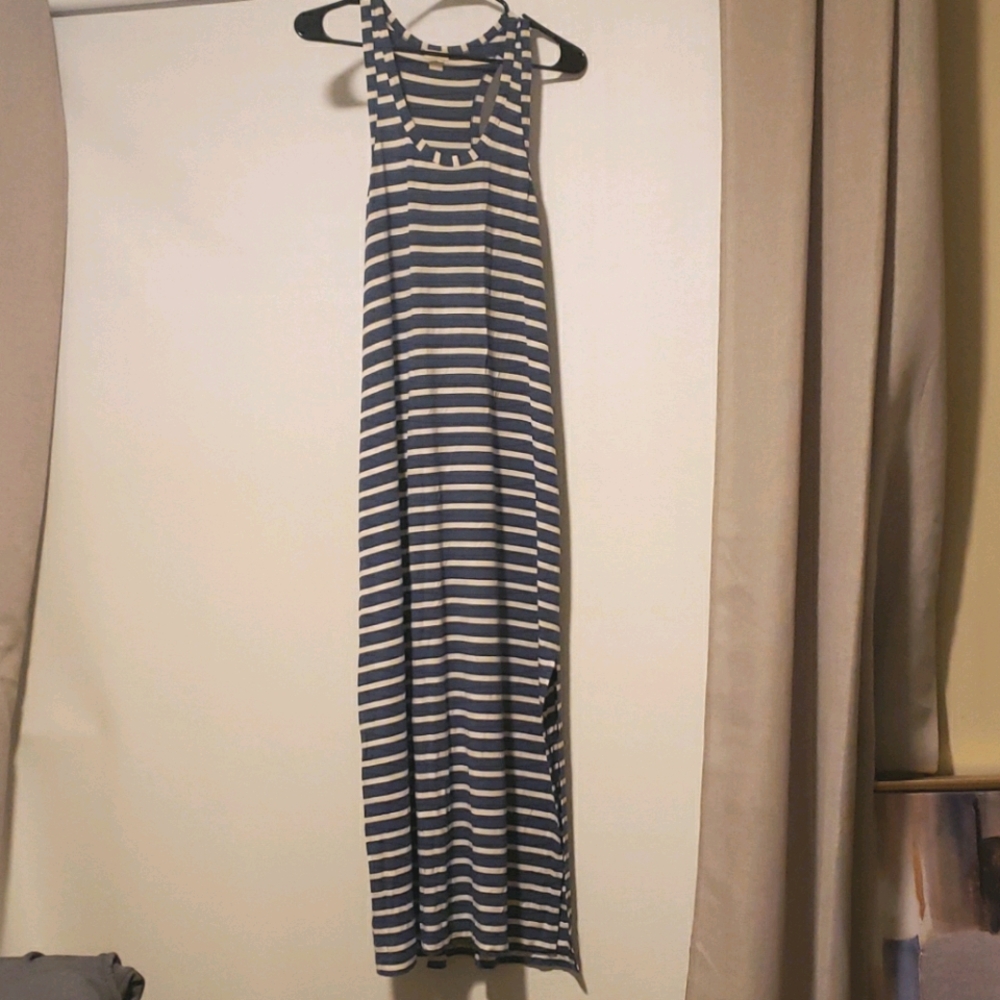 JCREW Nautical striped maxi dress